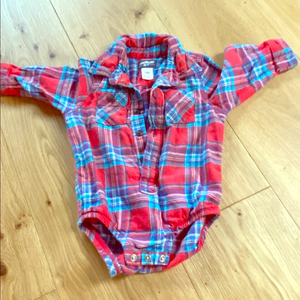 OshKosh flannel onesie